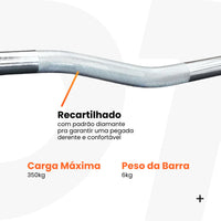 Barra Olímpica W (1.2m) Cromada rolamentada